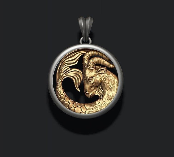 Capricorn necklace - Zodiac sign necklace