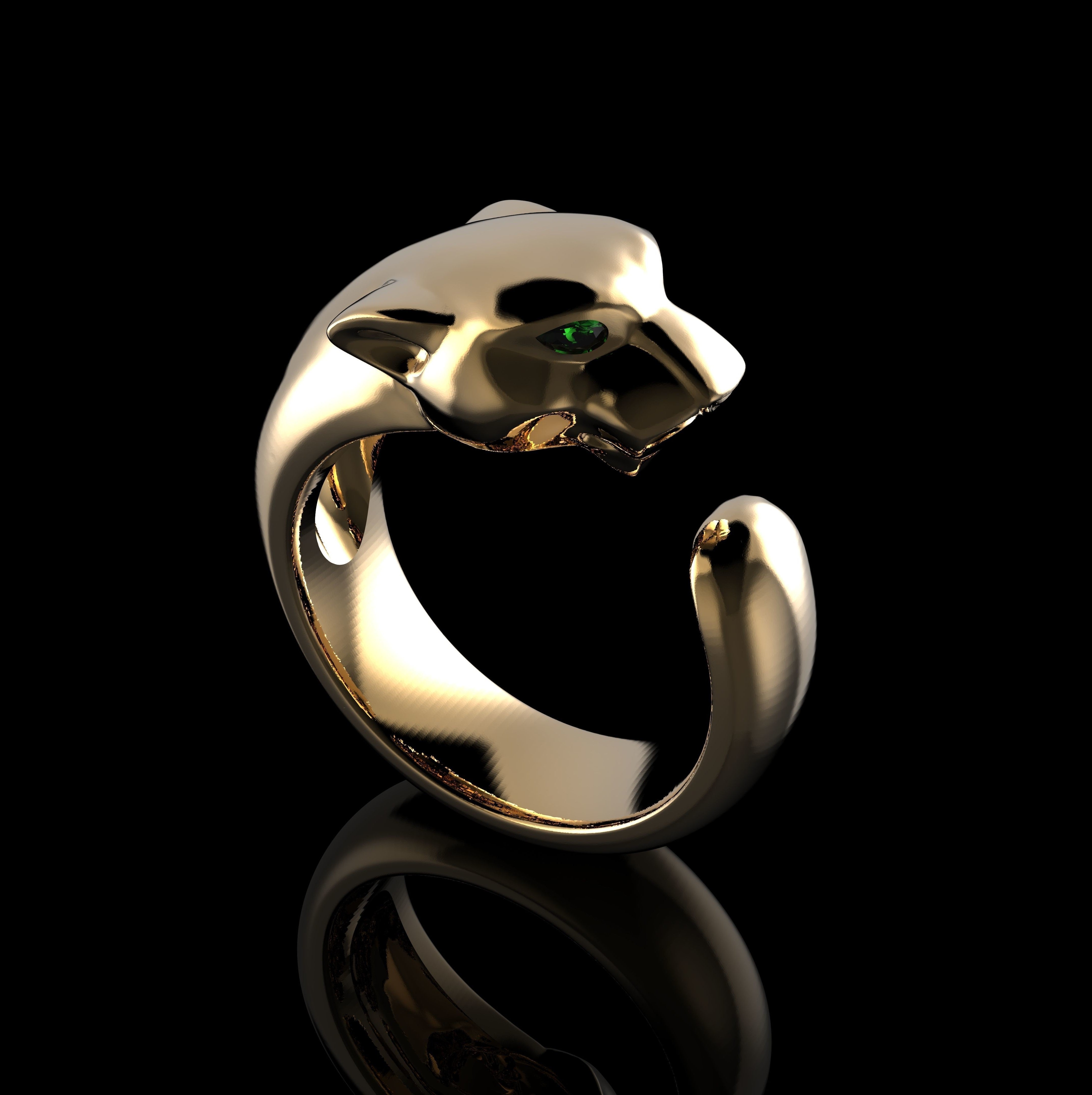 Jaguar Logo Men's Fashion Ring RG-055 – Rudraksh Art Jewellery