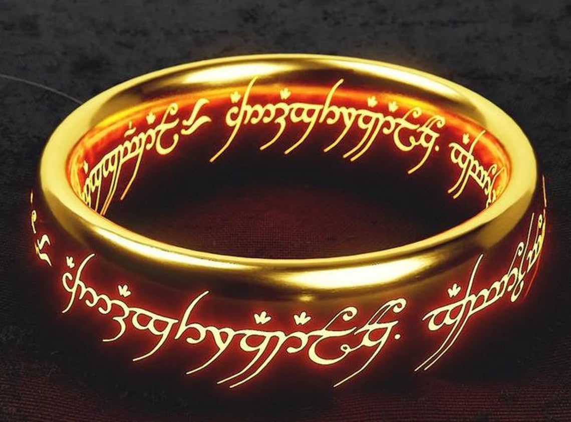 Elvish love ring, Elvish Ring Glow in the Dark, The one Ring, Elvish R ...