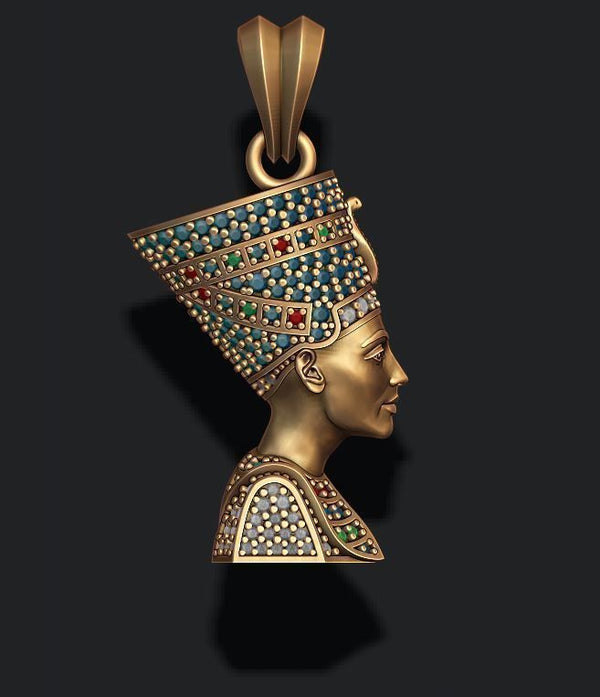 Nefertiti necklaces - Nefertiti pendant - Queen Nefertiti necklace