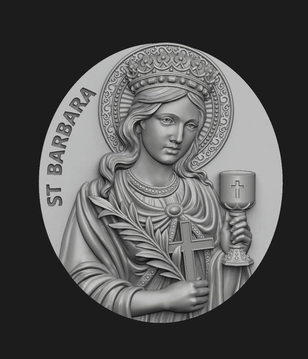 Saint Barbara pendant - st Barbara pendant